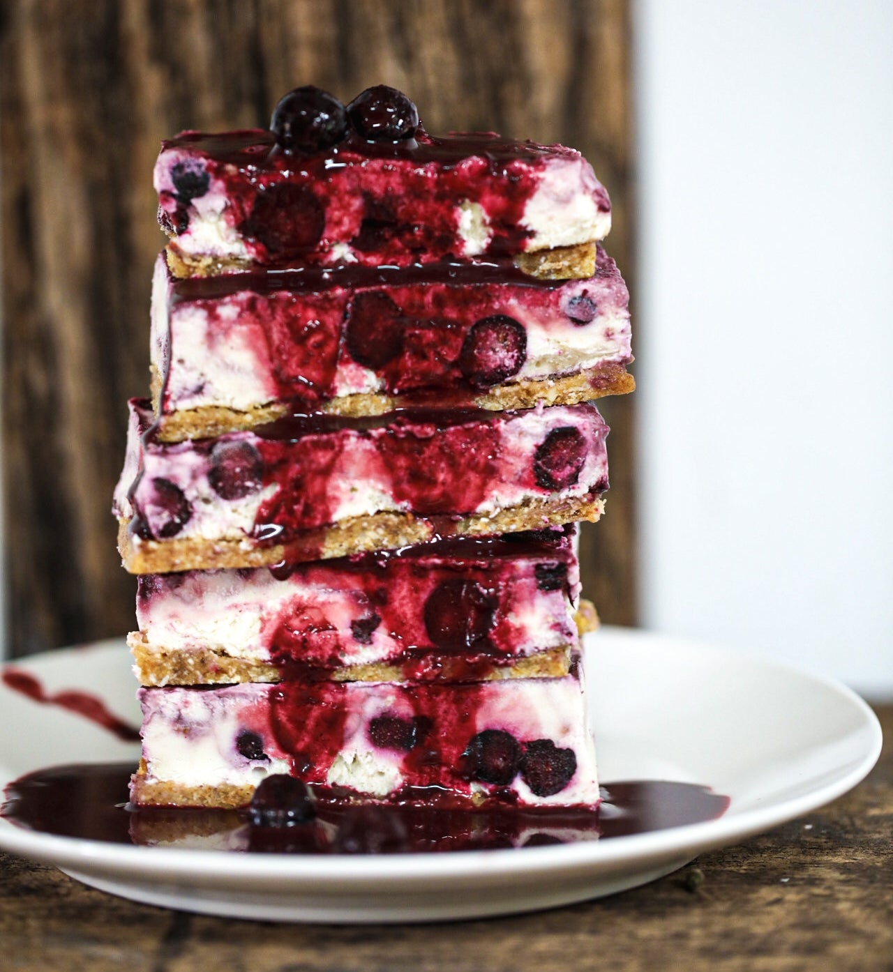 acai blueberry cheesecake
